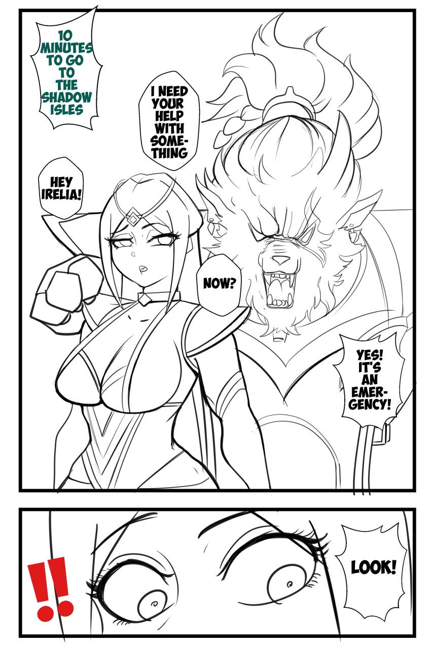 1girls comic female irelia_xan league_of_legends male/female rengar simp_devil tagme