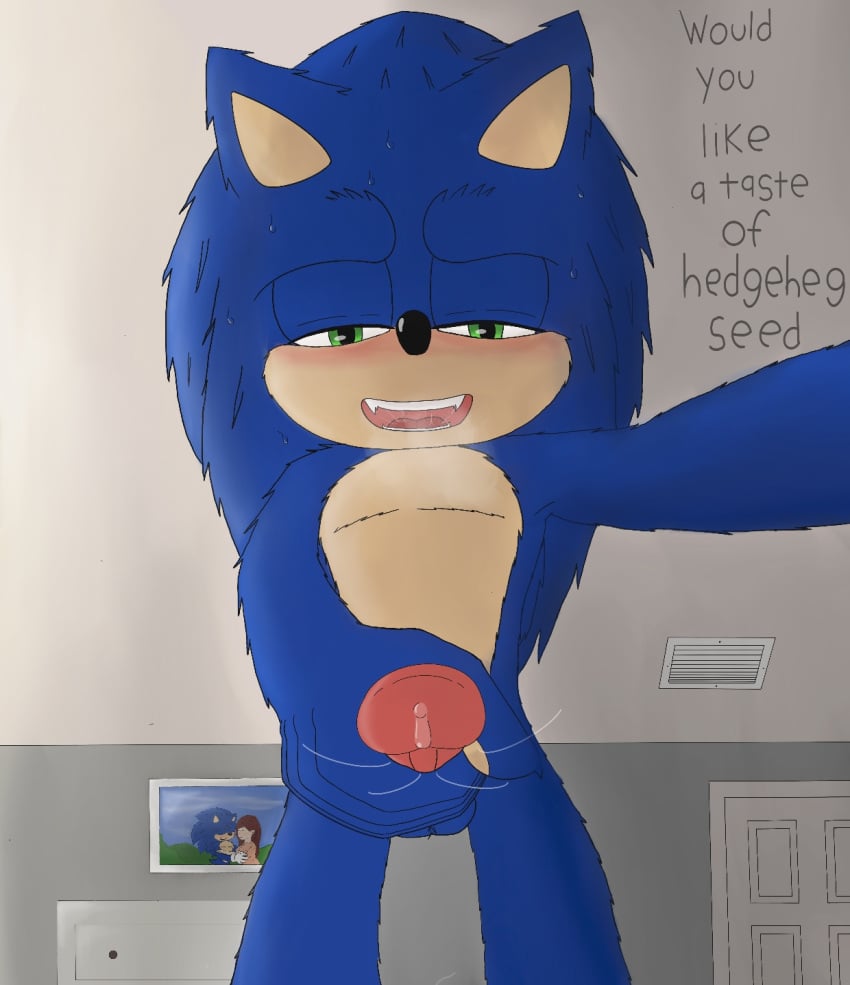 anthro bodily_fluids genital_fluids genitals hedgehogblue02 hi_res male masturbation penis precum sega solo solo_male sonic_(series) sonic_the_hedgehog sonic_the_hedgehog_(film) sonic_the_hedgehog_(series)