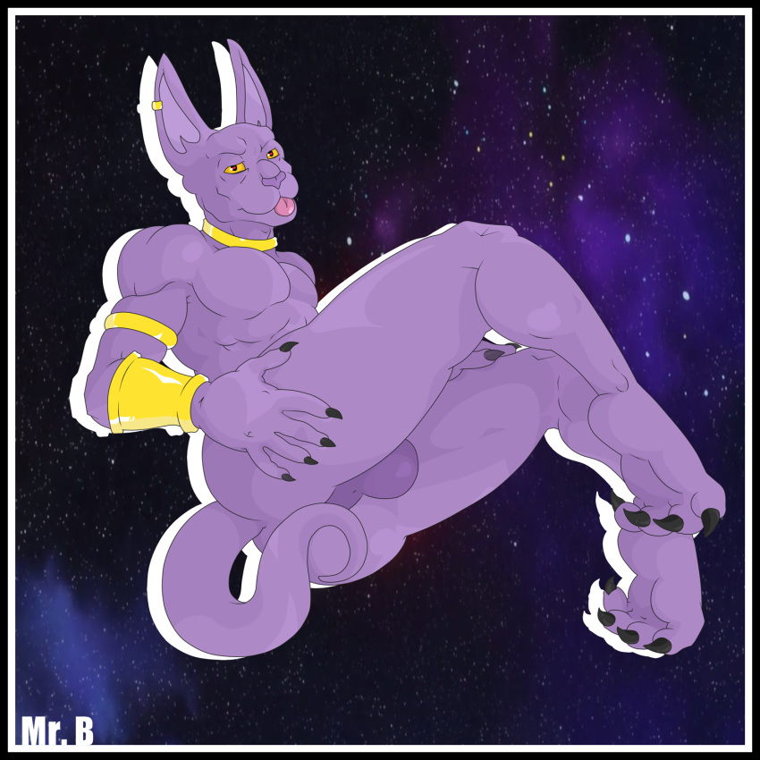 anthro ass athletic balls beerus big_balls domestic_cat dragon_ball dragon_ball_super felid feline felis fur furry genitals hairless hairless_cat hi_res humanoid_pointy_ears long_ears male male_only mammal mr._brapion nude presenting presenting_hindquarters seductive solo sphynx_(cat) thin_tail tongue tongue_out yellow_sclera