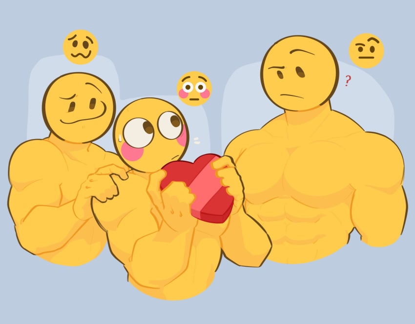 3boys anthro cute emoji emoji_(buff) emoji_(race) gay jinxd101 male male_only sauce stickman tagme