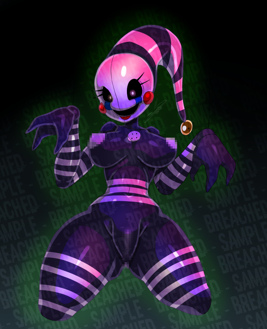 1girls animatronic black_body censored censored_nipples censored_pussy female female_focus female_only five_nights_at_freddy's five_nights_at_freddy's_2 furry horror jaynatorburudragon marionette_(fnaf) masked_female nude nude_female puppet_(fnaf) robot robot_girl security_puppet_(fnaf) solo thick_thighs white_mask