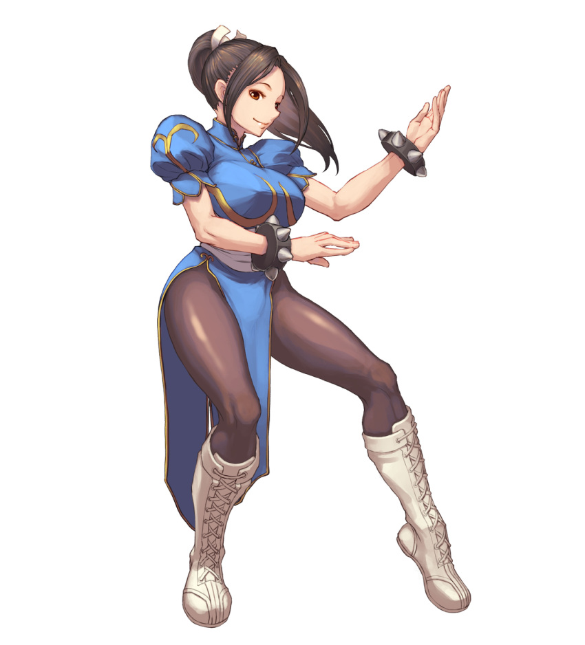 capcom capcom_vs_snk chun-li chun-li_(cosplay) fatal_fury ishikin@2020 king_of_fighters kunoichi mai_shiranui ninja pantyhose qipao snk snk_vs_capcom street_fighter