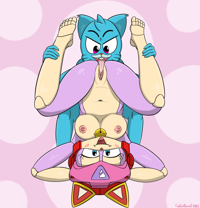 1girls 2022 5_fingers 5_toes abstract_background absurd_res aged_up alternate_version_at_source anthro areola areolae armor ass barefoot bell bell_collar big_breasts blue_body blue_eyes blue_fur bodily_fluids breasts captain_mooncat cartoon_network cat_bell cat_ears cat_ears_(disambiguation) claws clitoris clothing collar crossover cunnilingus domestic_cat duo ejaculation erect_nipples eye_contact eyelashes fangs feedbag_cunnilingus_position feet feet_up felid feline felis female fingers fur furry genital_fluids genitals grabbing_legs gumball_watterson hair_tuft half-closed_eyes half_closed_eyes hands_behind_head hands_on_legs head_tuft headgear headwear helmet hi_res holding_another joints labia large_breasts legs_raised legs_up licking licking_pussy looking_at_another looking_at_each_other looking_pleasured male male/female mammal markings naked narrowed_eyes navel nipples nude nude_female nude_male open_mouth oral oral_sex penetration pink_eyes pink_fur pleasure_face polly_esther public public_sex pussy pussy_ejaculation pussy_juice saliva samurai_pizza_cats sex simple_background sitting smile smiling spread_legs spreading squirting teeth the_amazing_world_of_gumball toes tongue tongue_in_pussy tongue_out tuft uncensored unusual_position upside-down vagina vaginal_penetration whisker_markings whiskers