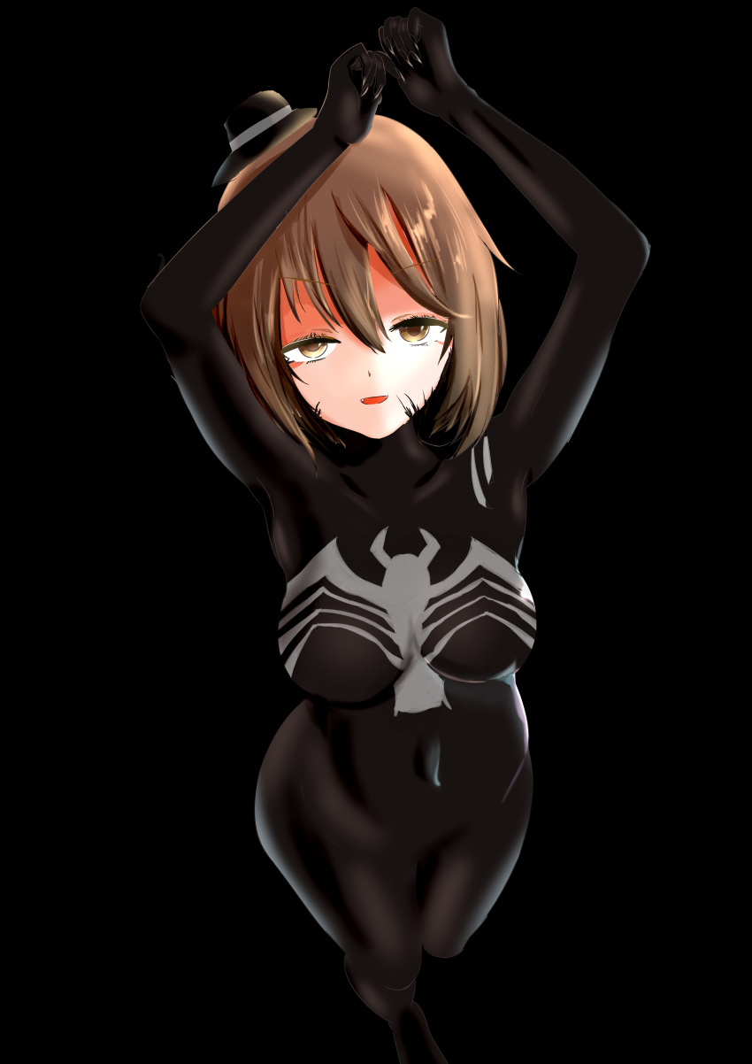 ass body_control breasts claws female kirisamecalhoun marvel mind_control navel renko_usami symbiote thick_thighs touhou transformation venom venom_(marvel)