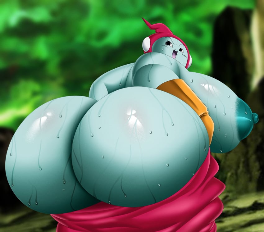 1girls alien alien_girl areolae ass bbw bent_over big_ass black_eyes blue_body blue_skin bodily_fluids breasts breasts_bigger_than_head chubby chubby_female doompypomp dragon_ball dragon_ball_super female female_only gigantic_ass gigantic_breasts gloves hood huge_ass huge_breasts large_breasts looking_back mooning nipples no_bra no_panties open_mouth overweight overweight_female pants pants_down presenting presenting_hindquarters puffy_nipples ribrianne sideboob solo solo_female sweat sweating sweaty sweaty_ass tongue wide_hips