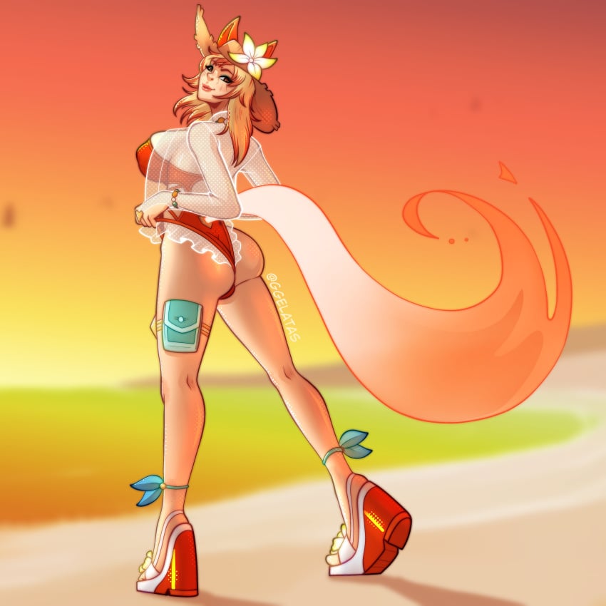 White Fox (Coastal Kumiho) Rule 34 Image