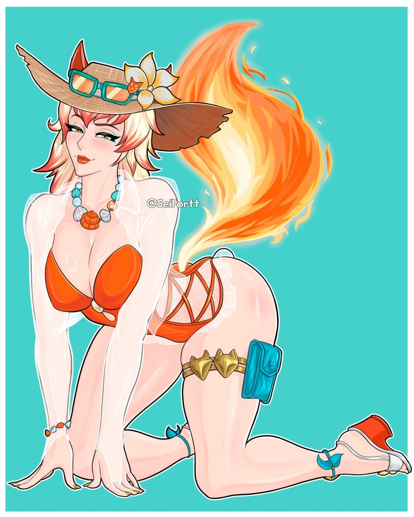 White Fox (Coastal Kumiho) Rule 34 Image