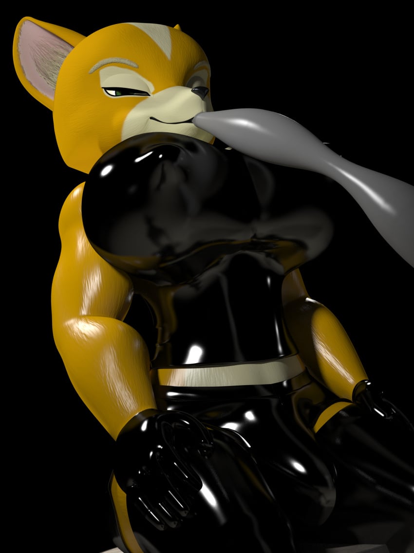 3:4 3d_(artwork) absurd_res anthro big_breasts breast_expansion breasts bulge canid canine clothing digital_media_(artwork) expansion feeding_tube fox fox_mccloud fur glistening glistening_body gloves gynomorph handwear hi_res intersex latex low-angle_view mammal medical_instrument mtg_crossgender mti_crossgender nintendo nipple_outline rubber rubber_clothing rule_63 scientific_instrument solo star_fox themeshow101 three-quarter_view tight_clothing video_games