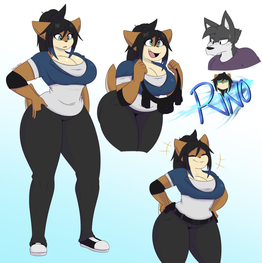 big_breasts dewwy(dewwydartz) dewwydarts dewwydartz female furry rino_sato tagme thick_thighs