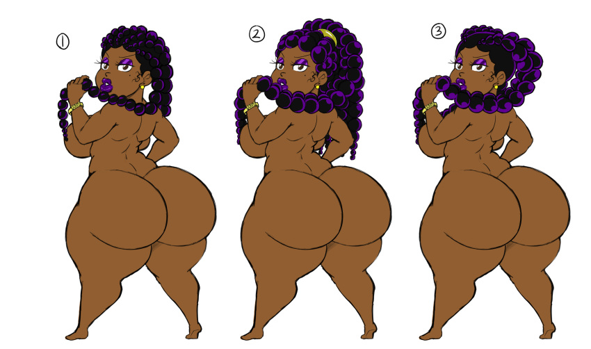 1girls alternate_skin_color big_ass concept_art dark-skinned_female demonroyal female_mineta genderswap_(mtf) minoru_minene minoru_mineta my_hero_academia nude nude_female race_swap rule_63 shortstack thick_thighs