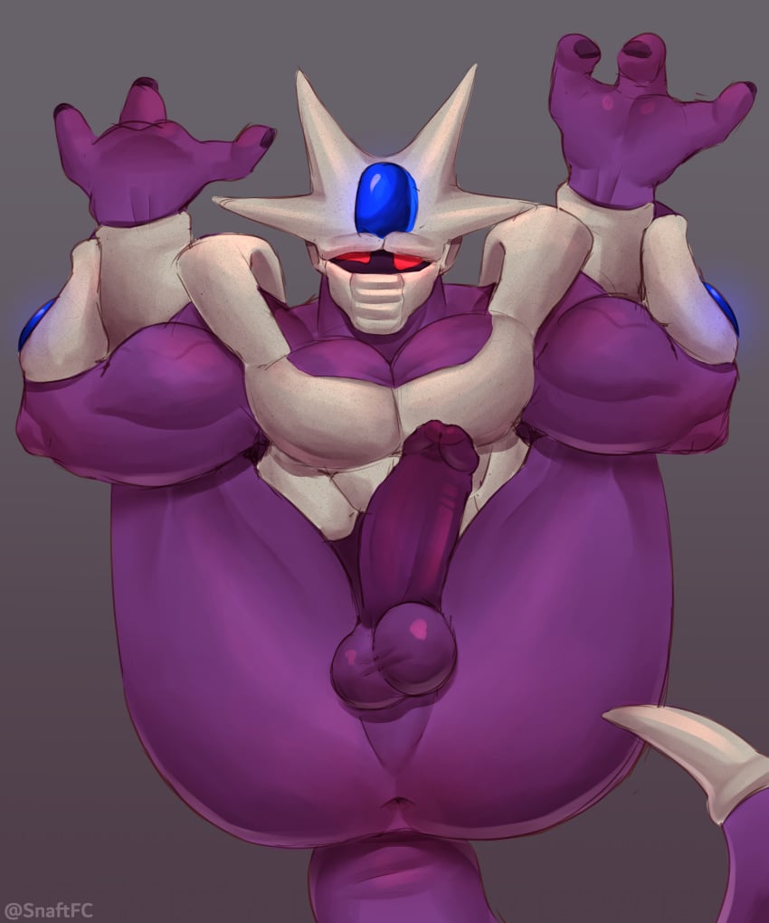 3_toes absurd_res alien anthro anus armor ass balls biceps big_butt big_sub butt butt_focus cooler_(dragon_ball) demon dragon_ball dragon_ball_z feet foreskin gay gem genitals hi_res humanoid inviting inviting_to_sex long_tail looking_at_viewer male male/male male_anthro male_only masked masked_male monster muscular muscular_male nails not_furry pecs penis presenting_ass purple_body purple_penis red_eyes shy snaftfc solo spread_legs submissive_male toes vein