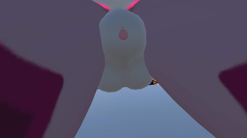 3d animal_genitalia animal_penis anthro balls canine_penis carot fully_sheathed fur furry genitals hi_res knot male penis_tip rexouium rosetherex sheath solo vrchat vrchat_media white_fur