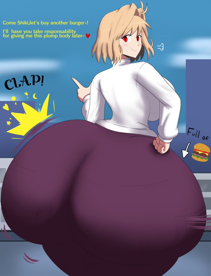 1girls arcueid_brunestud arcueidoblunder ass ass_expansion big_ass big_butt blonde_female blonde_hair blonde_hair_female bottom_heavy butt_expansion clothed clothed_female fat_ass fate/stay_night female gigantic_ass huge_ass huge_butt imstupid13 light-skinned_female light_skin looking_at_viewer red_eyes talking_to_viewer tsukihime vampire vampire_girl