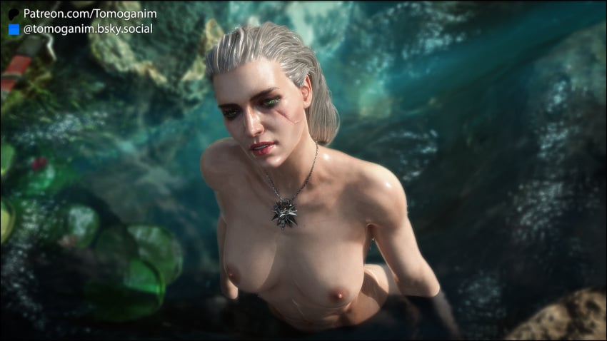 1girls 3d areolae bath breasts breasts breasts ciri female female_focus female_only light-skinned_female light_skin medallion naked naked_female nipples nude nude_female pinup the_witcher_(series) the_witcher_3:_wild_hunt tomoganim wet wet_body wet_skin