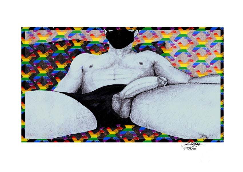 bed_buddy big_penis birthday_suit bisexual_male cock cock_out dick dick_slip gay_art gay_male hand_drawn hard_on laying_down laying_on_bed male male_only naked naked_male nude nude_male pencil pencil_(artwork) pencil_sketch sketches_by_adab sketchesbyadab solo