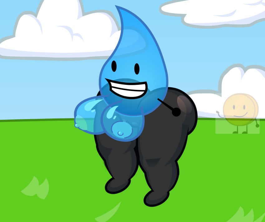 alternate_version_available animate_inanimate battle_for_dream_island bfdi breasts coiny curvy female large_breasts myteardrop nipples object_shows self_upload tagme teardrop_(bfdi) thick_ass thick_thighs transparent_body