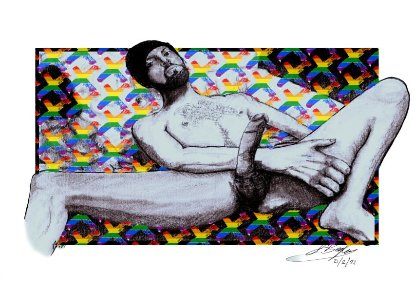 bed_buddy big_penis birthday_suit bisexual_male cock cock_out dick gay_art gay_male hand_drawn hard_on laying_down laying_on_bed male male_only naked naked_male nude nude_male pencil pencil_(artwork) pencil_sketch sketches_by_adab sketchesbyadab solo wales welsh_guy welsh_male welsh_man