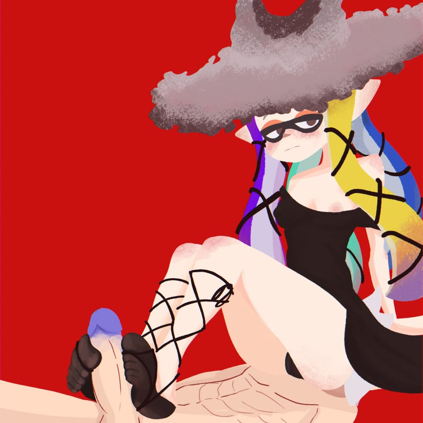 feet follaoctoamazon footjob splatoon tagme yoko_(splatoon)