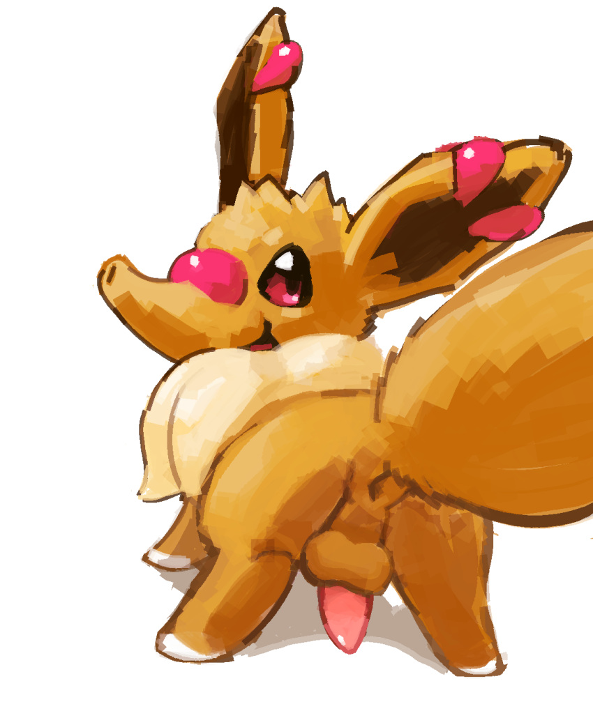 anus balls eevee fakémon feral fusion genitals hi_res kiophen nintendo penis phanpy pokémon_(species) pokemon pokemon_only video_games