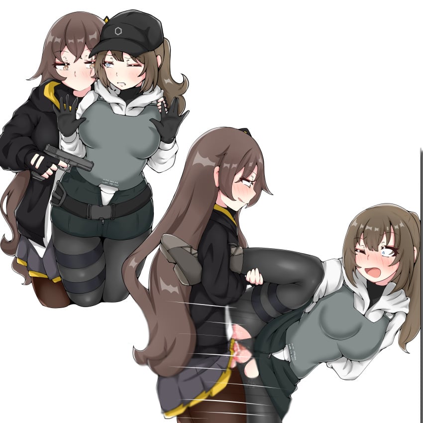 1futa 1girls afraid bad_trigger_discipline black_panties blush breasts brown_hair clothed clothed_sex clothing cum cum_in_pussy cum_inside dima_(girls'_frontline) duo female forced fully_clothed futa_on_female futanari girls'_frontline glock gun human light-skinned_female light-skinned_futanari light_skin long_hair mostly_clothed one_eye_closed open_mouth pale_skin panties panties_aside penetration penis physisyoon pistol pussy rape sex skirt spread_legs standing threat torn_clothes ump45_(girls'_frontline) vaginal_penetration wide_eyed