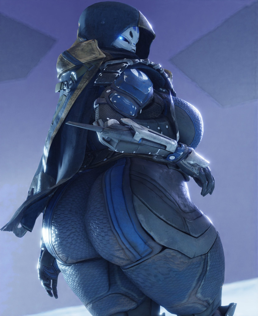 ass big_ass big_breasts breasts bubble_butt bungie coolmaster98 destiny_(game) elsie_bray exo_stranger female female_only huge_ass looking_at_viewer looking_back solo tagme