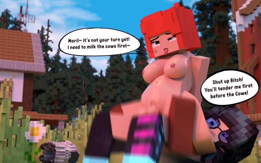 1futa 1girls 2girls 3d adult ahe_gao black_hair breasts caithlyn_(morirosemc) commission cow_girl cum cum_in_pussy cum_inside detailed_background dickgirl dickgirl/female farm farmgirl futa_on_female futa_only futanari human humanoid message mine-imator minecraft mori_rose_(morirosemc) morirosemc multicolored_eyes nude nude_female open_mouth outside public_nudity public_sex red_hair reverse_cowgirl_position riding sex stockings tagme vaginal_penetration vampire_girl