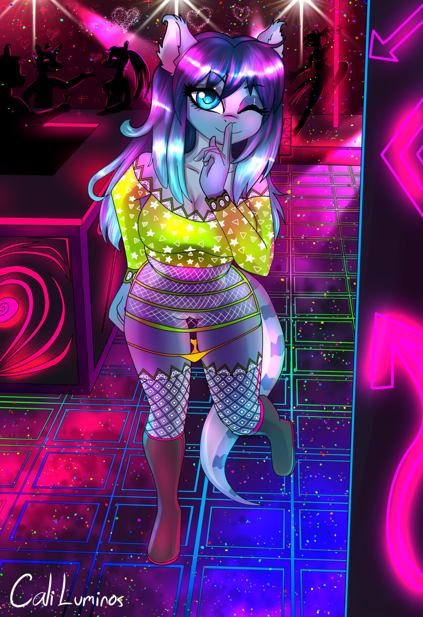 absurd_res anthro caliluminos clothing costume female hi_res invalid_tag nude opal_brona reptile scalie snake solo teasing