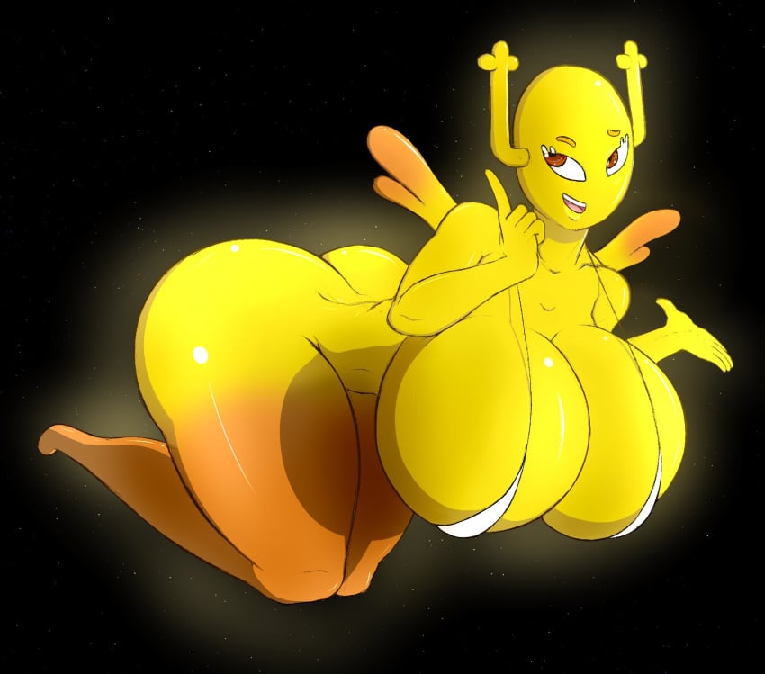 antlers ass big_ass big_breasts big_butt bikini_top bottom_heavy bottomless breasts bubble_ass bubble_butt cartoon_network colonel-gabbo fat_ass fat_butt female female_only flying huge_ass huge_breasts huge_butt humanoid large_ass large_breasts large_butt orange_eyes outer_space penny_fitzgerald skimpy the_amazing_world_of_gumball thick_ass thick_thighs top_heavy wide_hips wings