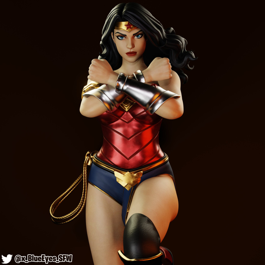 1girls 3d amazon athletic clothed dc dc_comics diana_prince facing_viewer female female_only fit fit_female fortnite human light-skinned_female light_skin muscular simple_background solo superheroine wonder_woman wonder_woman_(fortnite) wonder_woman_(series) x_blueeyes_sfw