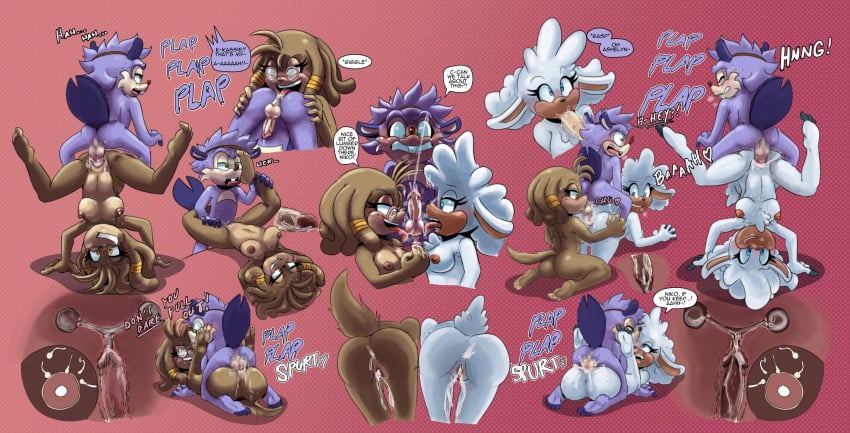 1boy 2girls anal anal_fingering anthro anthro_on_anthro anthro_penetrated anthro_penetrating anus ball_lick ball_sucking ball_worship ball_worship_creampie balls balls_deep beaver bleating blue_eyes bodily_fluids bovid breasts brown_body brown_fur caprine collaborative_fellatio completely_nude completely_nude_female cum cum_in_ass cum_in_pussy cum_in_uterus cum_inside cumming_while_penetrating cumshot dialogue double_impregnation english_text extraspecialzone eyewear fan_character fellatio female female_penetrated ffm_threesome fingering fingering_partner from_front_position fur furry genital_fluids genitals glasses green_eyes group group_sex handstand hi_res impregnation interspecies jackhammer_position lanolin_the_sheep licking licking_balls male male_penetrating male_penetrating_female mammal mating_press missionary_position multiple_girls naked nipples nude onomatopoeia oral orange_eyes ovum penile penis pilosan plap purple_body purple_fur pussy red_headband reverse_jackhammer rimjob rimming rimming_male rodent sega sex sheep sloth sonic_(series) sound_effects speech_bubble sperm_cell tail teamwork text threesome tongue tongue_out uterus vaginal_penetration white_body xenarthran