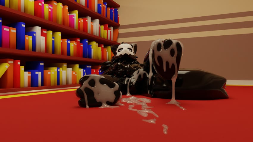 animal_genitalia animal_penis anthro balls bodily_fluids canid canine canine_penis canis changed_(video_game) cum cum_drip cum_on_balls cum_on_ear cum_on_face cum_on_feet cum_on_ground dripping excessive_cum feet flaccid foot_fetish foot_focus genital_fluids genitals goo_creature hi_res male male_only mammal penis puro_(changed) slowaf solo solo_focus wolf