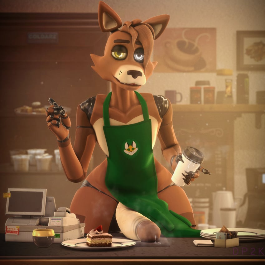 3d animatronic anthro big_ass big_ass_(male) brown_body brown_hair brown_skin canid canine digital_media_(artwork) doctorpurple2000 fan_character femboy feminine_male five_nights_at_freddy's fox foxy_(fnaf) fuckboy gay genitals girly girly_boy glans hair heterochromia hi_res humanoid_genitalia humanoid_penis i_mean_breast_milk iced_latte_with_breast_milk iced_latte_with_dick_milk looking_at_viewer machine male male_only mammal meme multicolored_body penis pink_glans robot scarlet_(doctorpurple2000) scottgames solo solo_male source_filmmaker starbucks video_games white_penis wide_hips