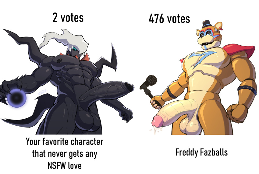 anthro balls cum darkrai e-zoid erection five_nights_at_freddy's five_nights_at_freddy's:_security_breach funny gay glamrock_freddy_(fnaf) humanoid humanoid_penis humor hyper hyper_balls hyper_penis large_penis male male_only meme microphone muscles muscular muscular_male nintendo pecs penis pokémon_(species) pokemon pokemon_(species) robot vein veiny_penis video_games