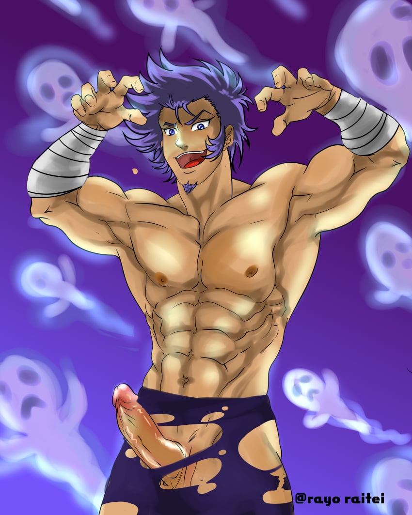 bara death death_mask fight_boner ghost male naked rayo_raitei saint_seiya