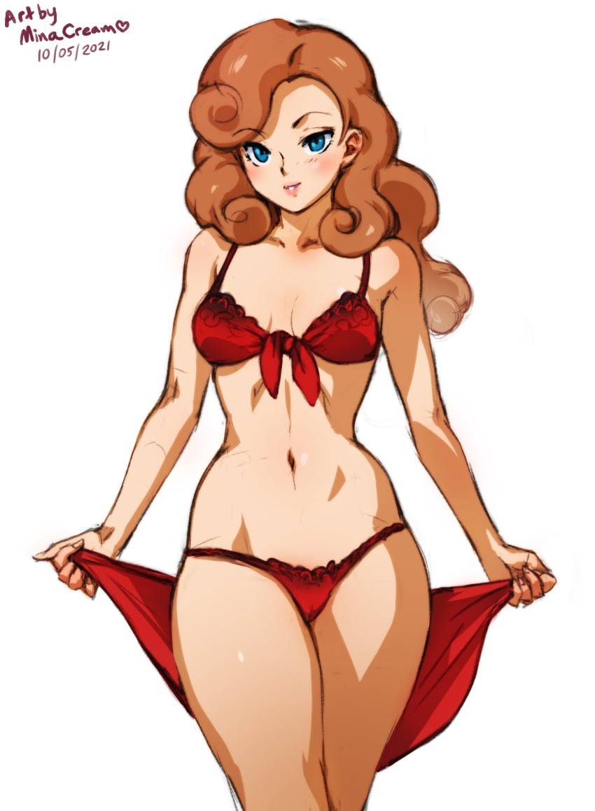 1girls apple_arcade female katrielle_layton layton's_mystery_journey lingerie lingerie_only tagme