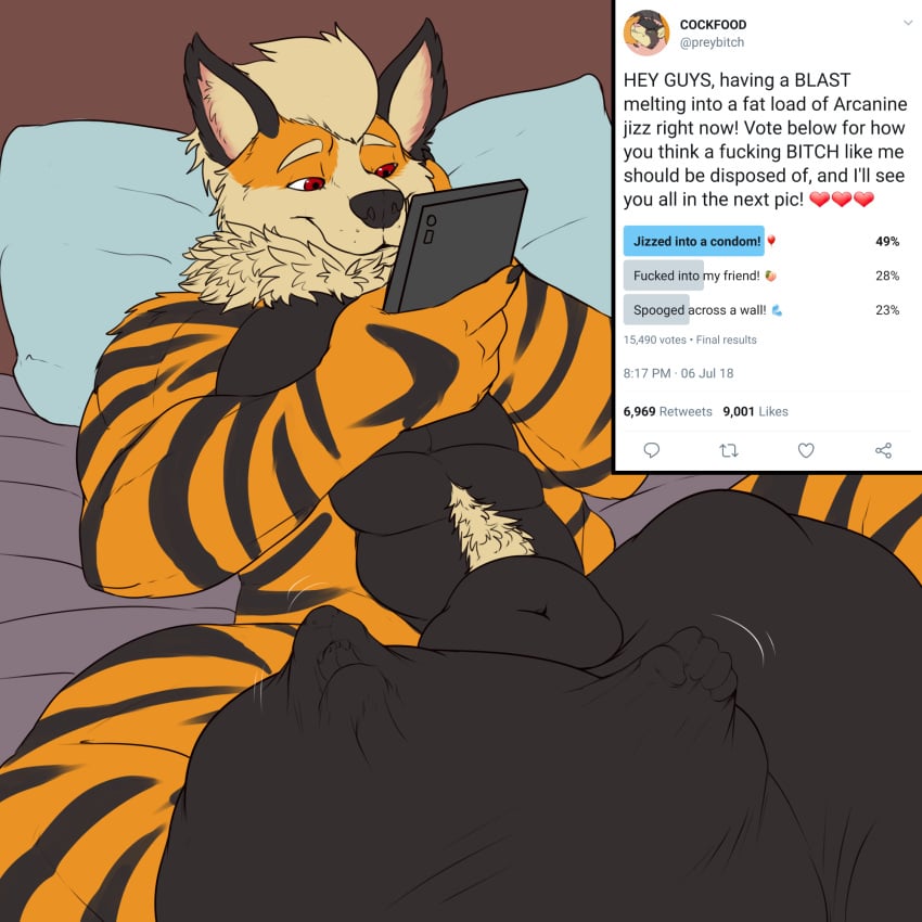 2018 5_fingers abs alternate_version_at_source ambiguous_gender ambiguous_prey animal_genitalia anthro anthro_focus anthro_pred anthro_prey anthrofied arcanine azathura ball_bulge balloon balls bed bedding belly_tuft big_balls big_sheath biped black_balls black_body black_claws black_countershading black_ears black_markings black_nose black_sheath black_skin black_stripes black_text canid canine canis claws cock_vore colored countershade_torso countershading coyote dated digital_drawing_(artwork) digital_media_(artwork) drop duo emoji fan_character fangs fight finger_claws fingers fist flat_colors fluffy forced front_view fur furniture genitals grey_body grey_fur half-closed_eyes happy heart hi_res huge_balls huge_sheath huttser-coyote_(character) hyper hyper_balls hyper_genitalia hyper_sheath imminent_death imminent_digestion inflatable inner_ear_fluff inside looking_down lying male male_focus male_pred mammal markings motion_lines narrowed_eyes neck_tuft nintendo nude number on_back on_bed orange_body orange_fur orange_skin peach_(disambiguation) pecs penile penis percentage pillow pokemon pokemon_(species) profanity punch red_eyes restrained retweet sheath skyler_(lukario) smile social_media soft_vore solo_focus spread_legs spreading striped_arms striped_body striped_fur striped_legs stripes struggling struggling_prey tan_body tan_fur tan_inner_ear_fluff teeth text three-quarter_view triceps tuft twitter unwilling_prey unwilling_vore video_games vore voting