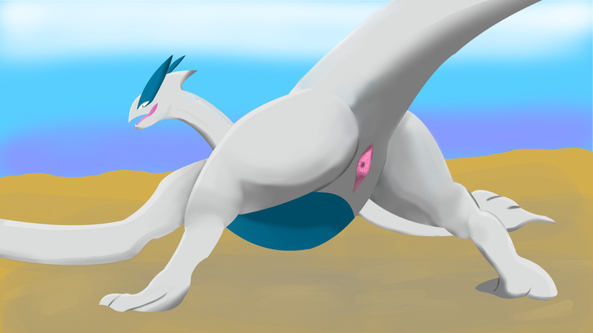 absurd_res cetacean_pussy female feral gaping gaping_pussy genitals graythezebra hi_res legendary_pokémon lugia nintendo pokemon pokemon_(species) pokemon_only pussy solo video_games