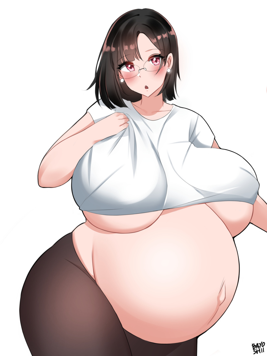 1girls absurdres bayoshii breasts female female_only highres huge_belly huge_breasts pregnant ready_to_pop solo