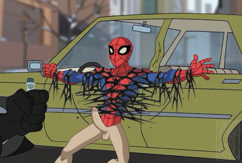 captured eddie_brock edited_screencap gay marvel nsfw nudkrt00n peter_parker spider-man spider-man_(series) the_spectacular_spider-man twink venom venom_(marvel) yaoi young