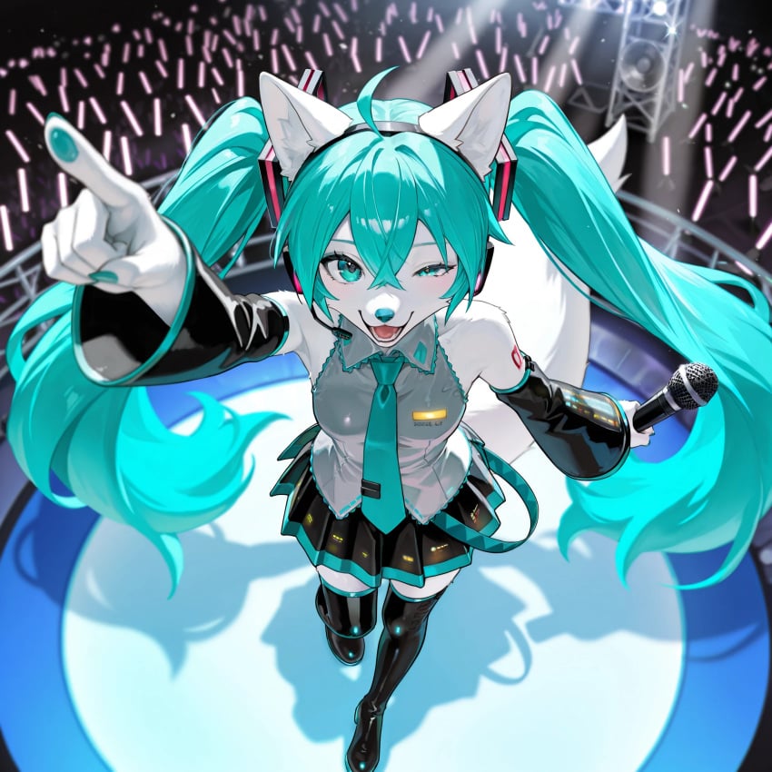 ai_generated explicit foxy girl hatsune_mikumikudance rizzenwolf sex wolf