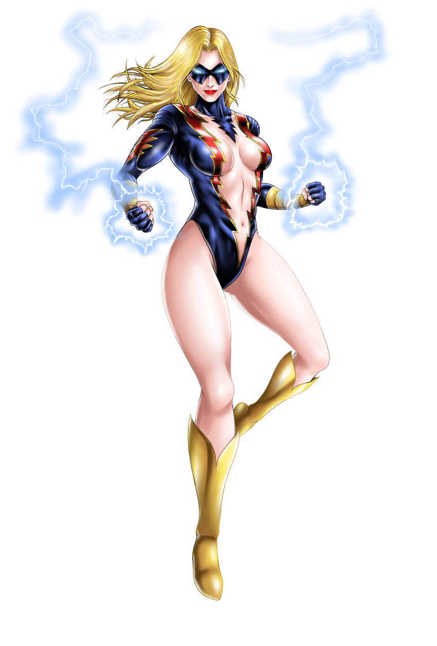 blonde_female blonde_hair comic_book_character dc dc_comics female female_only fully_clothed gender_transformation genderswap_(mtf) male_to_female revealing_clothes revealing_outfit rule_63 shocking_suzi skimpy_clothes superhero superheroine transformation