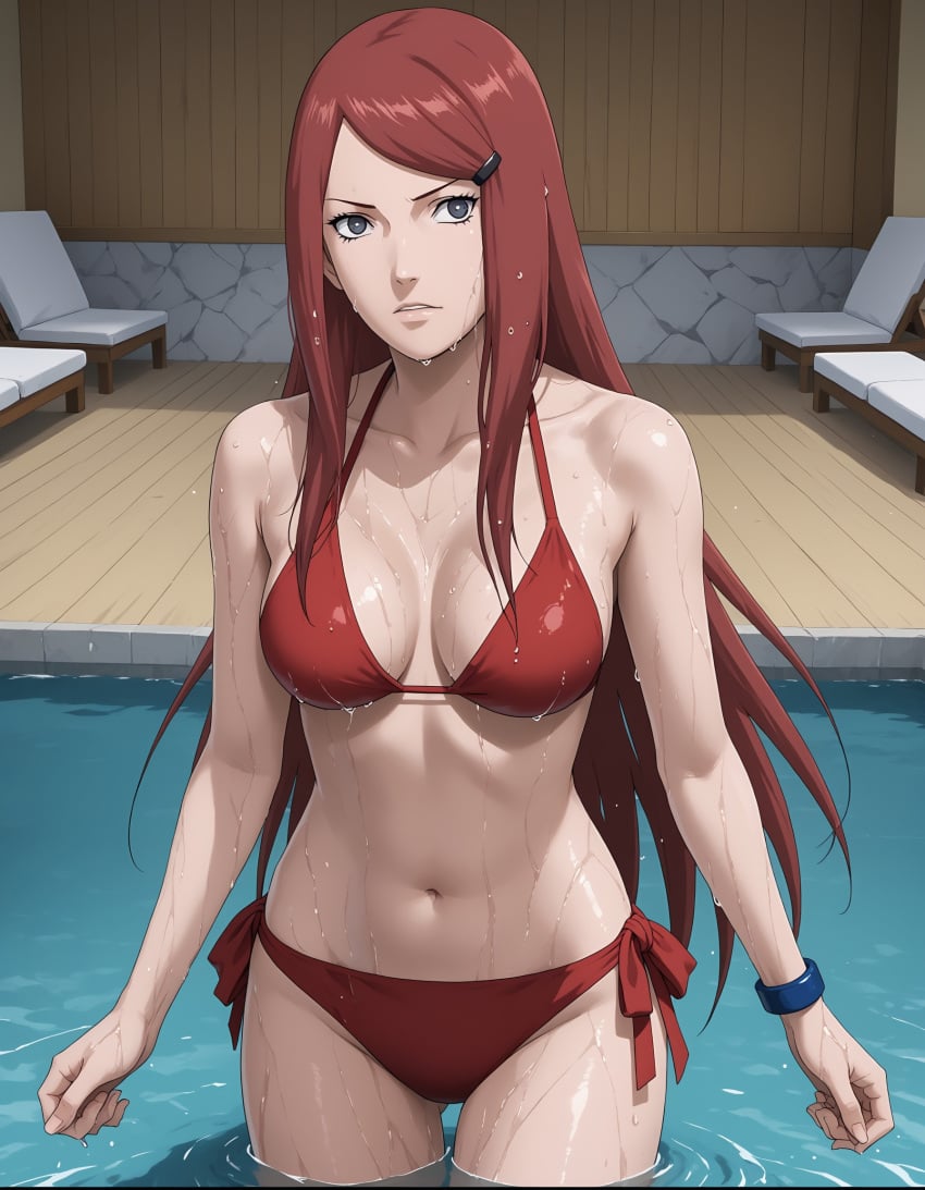 ai_generated big_breasts bikini naruto uzumaki_kushina