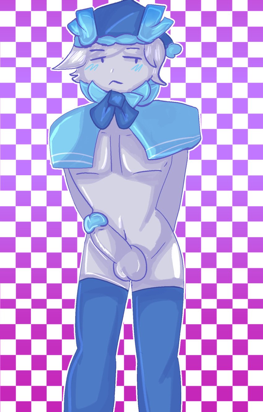 1boy aged_up artist_request barely_clothed big_penis icedagger_(phighting) male male_only partially_clothed penis phighting roblox roblox_game robloxian sfoth_deity_(phighting) solo_male source_request tagme thighhighs