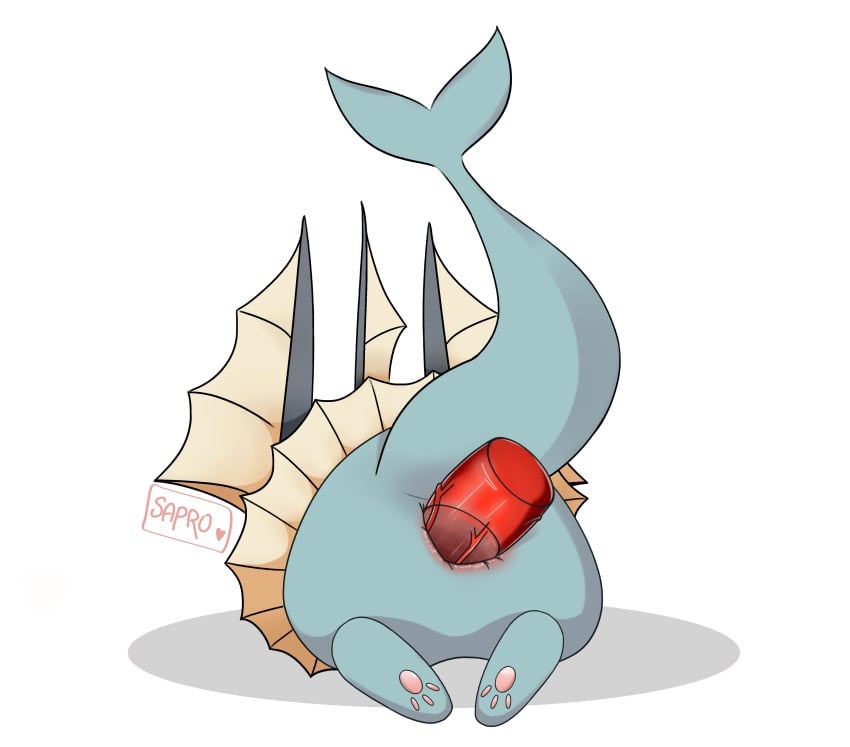 ass ass_focus asshole dildo dildo_in_ass dildo_in_pussy eeveelution eeveelutions pokemon pokemon_(species) pokephilia red_dildo red_penis tail vaporeon vaporeon_tail