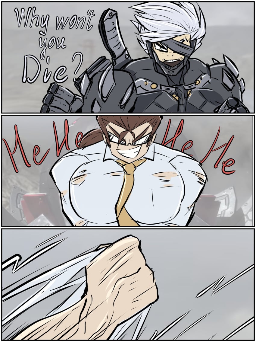 metal_gear_rising raiden_(metal_gear) rule_63 senator_armstrong slippery_little_bastard zzzhodazzz