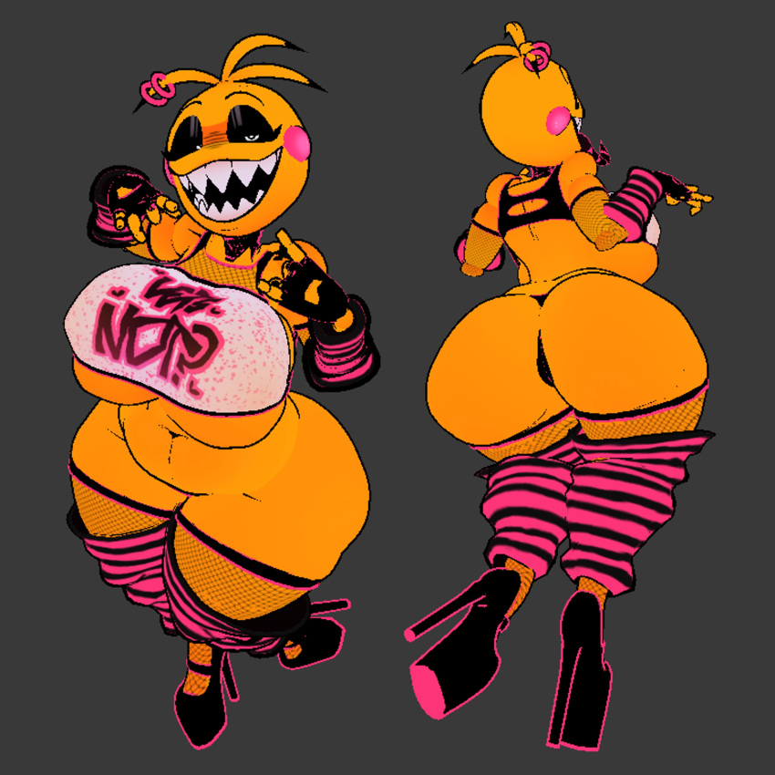 1girls 2024 animatronic arm_warmers armwear ass ass_cleavage ass_focus ass_shot ass_up bare_midriff belly big_ass big_belly big_breasts big_butt big_thighs black_eyeshadow breasts bubble_ass bubble_butt butt_focus butt_shot cel_shading clothed clothed_female clothing cryptiacurves curvaceous curvy curvy_figure ear_piercing ear_ring earring earrings english_text female female_focus fishnet fishnet_armwear fishnet_legwear fishnet_stockings fishnets five_nights_at_freddy's five_nights_at_freddy's_2 half-closed_eyes heart heels heels_focus high_heels huge_ass huge_breasts huge_butt huge_thighs large_ass large_breasts leg_warmers leggings legwear looking_at_viewer machine massive_ass massive_breasts massive_butt open_smile pierced_ears piercing piercings robot semi-naked sharp_teeth smile smiling smiling_at_viewer solo solo_female solo_focus text thick thick_ass thick_butt thick_hips thick_legs thick_thighs tongue tongue_out toy_chica_(cyanu) toy_chica_(fnaf) white_eyes wide_hips yellow_body