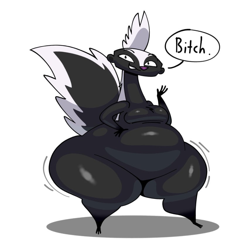 1girls anthro breathotter fat female karla_(open_season) open_season open_season:_call_the_nature skunk thick_ass thick_thighs thighs