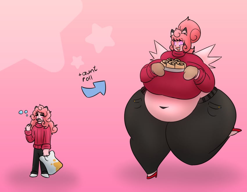 age_progression ass_expansion aunt bbw breast_expansion clefable clefairy dorito228 milf mind_control obese obese_female pokemon transformation weight_gain