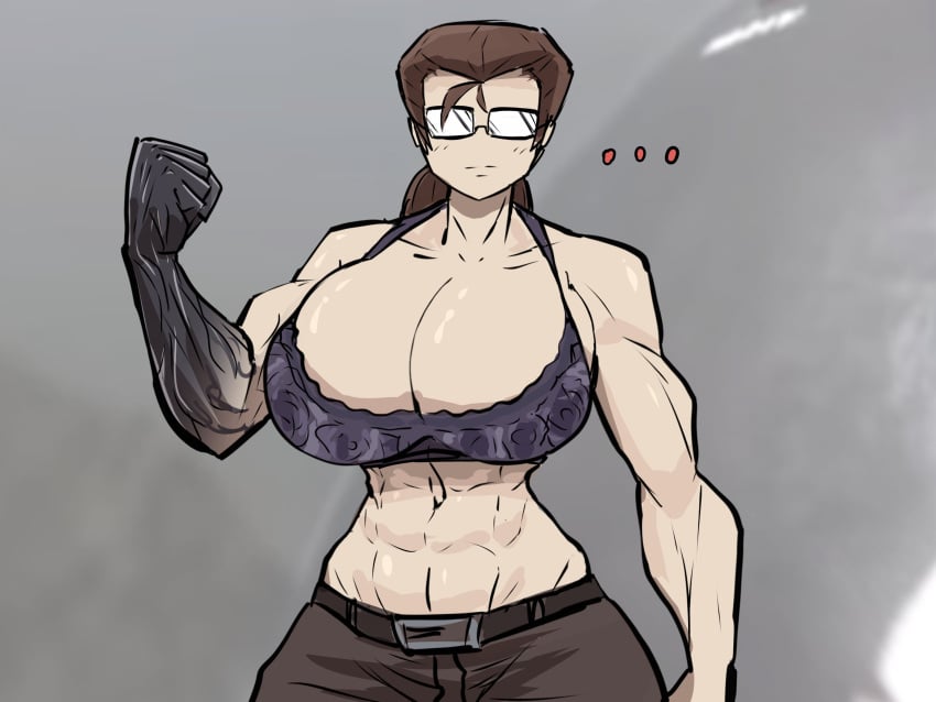 ... 1girls abs big_breasts bra breast_bigger_than_head breasts female female_focus female_only genderswap huge_breasts metal_gear_rising muscular muscular_female nanomachines rule_63 senator_armstrong zzzhodazzz