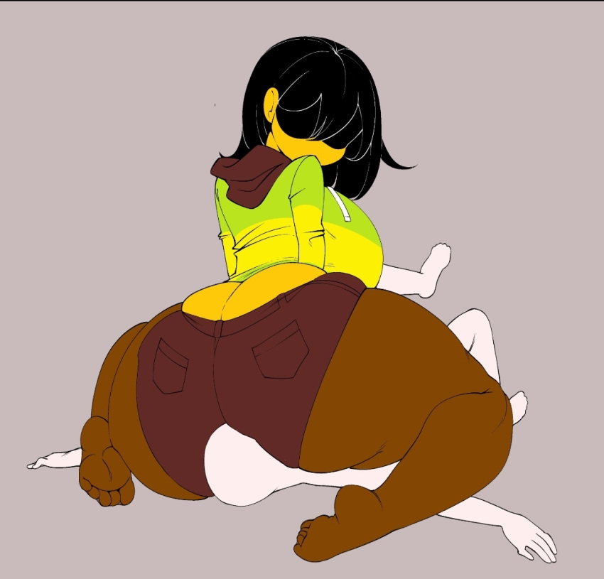 1girls 5hitzzzu anon ass_focus big_ass big_breasts black_hair boombita breasts deltarune facesitting feet female funcu funculicious huge_ass kris_(deltarune) kris_female_(deltarune) meatcuteshii pinkbobatoo skiddioop stereodaddy thick_thighs undertale undertale_(series)